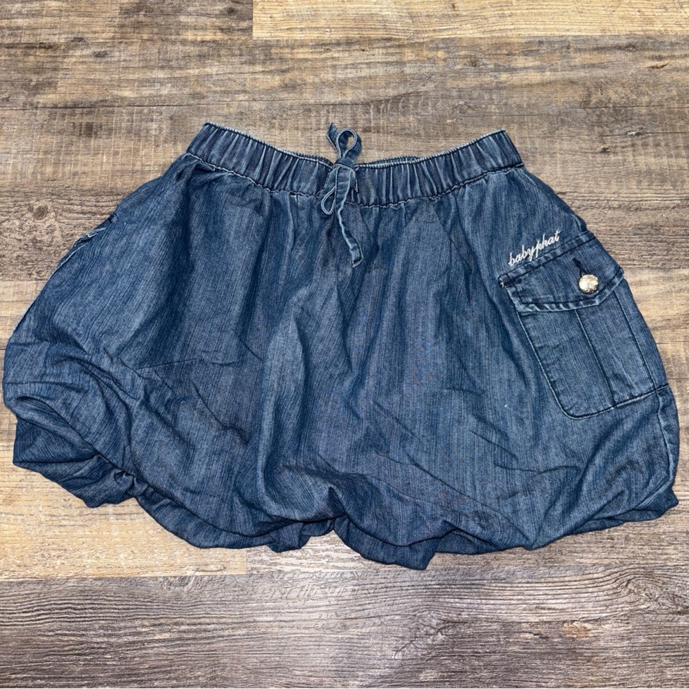 Vintage Baby Phat Girlz Bubble Skirt Size Medium Denim